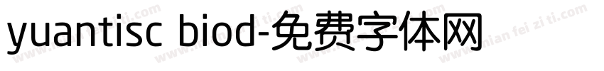 yuantisc biod字体转换